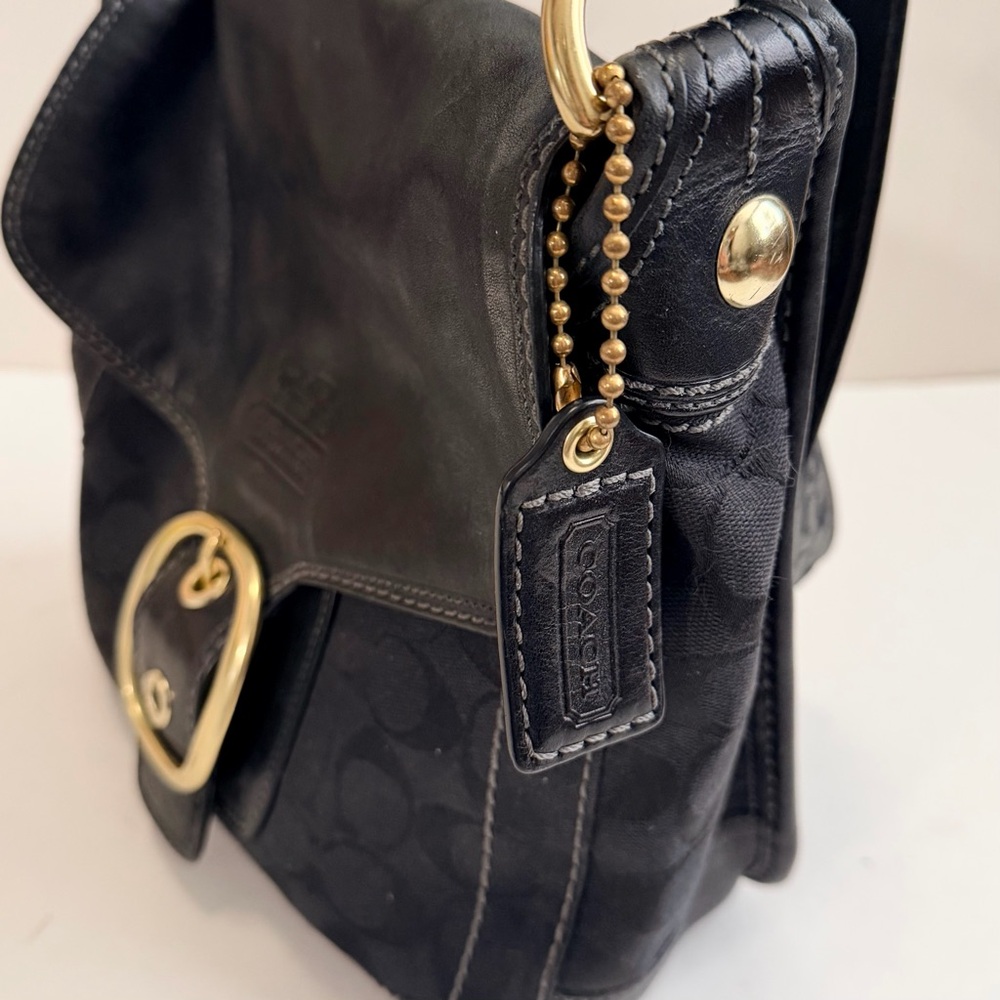 🐝 Coach Signature Bleecker Bag Black
F0794-11434 and Wallet Braided Leather - Picture 16 of 16